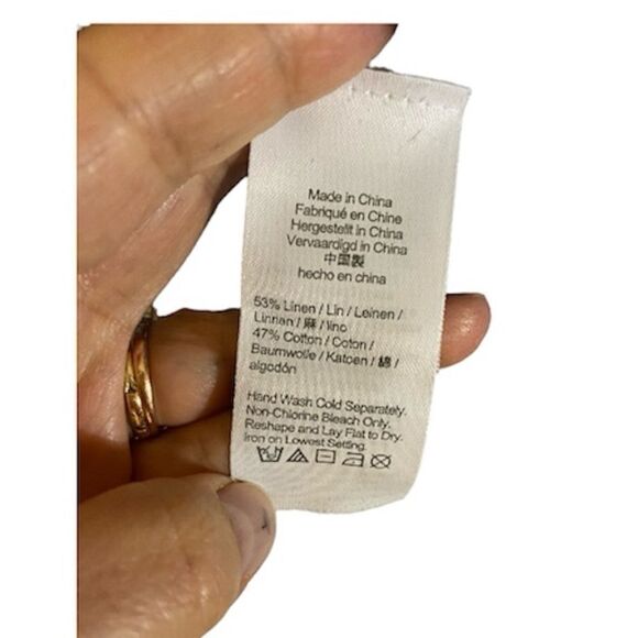 J Crew V Neck Ribbed Knit Sweater Blue Pink Small Medium - Picture 5 of 7